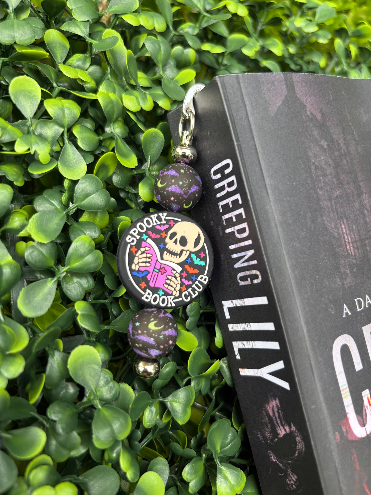 Spooky Book Club Beaded Bookmark
