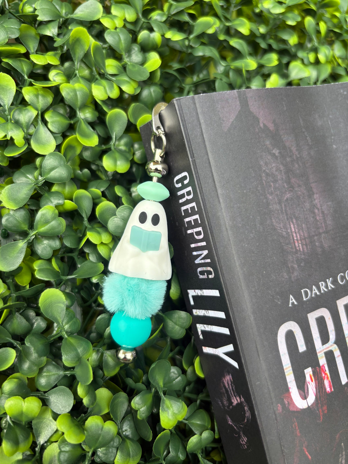 Reading Ghost Beaded Bookmark
