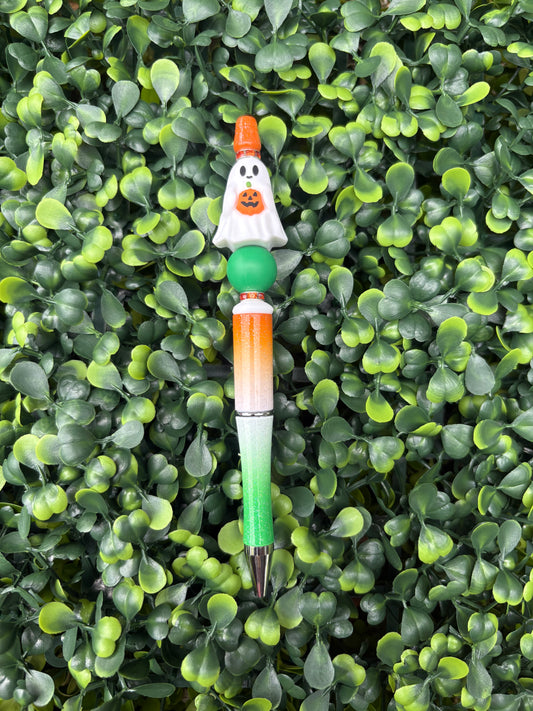 Halloween Ghost Beaded Pen