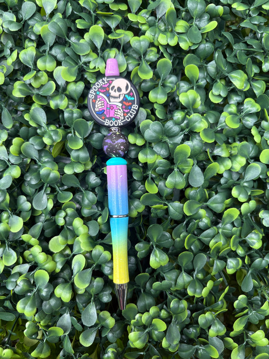 Spooky Book Club Beaded Pen