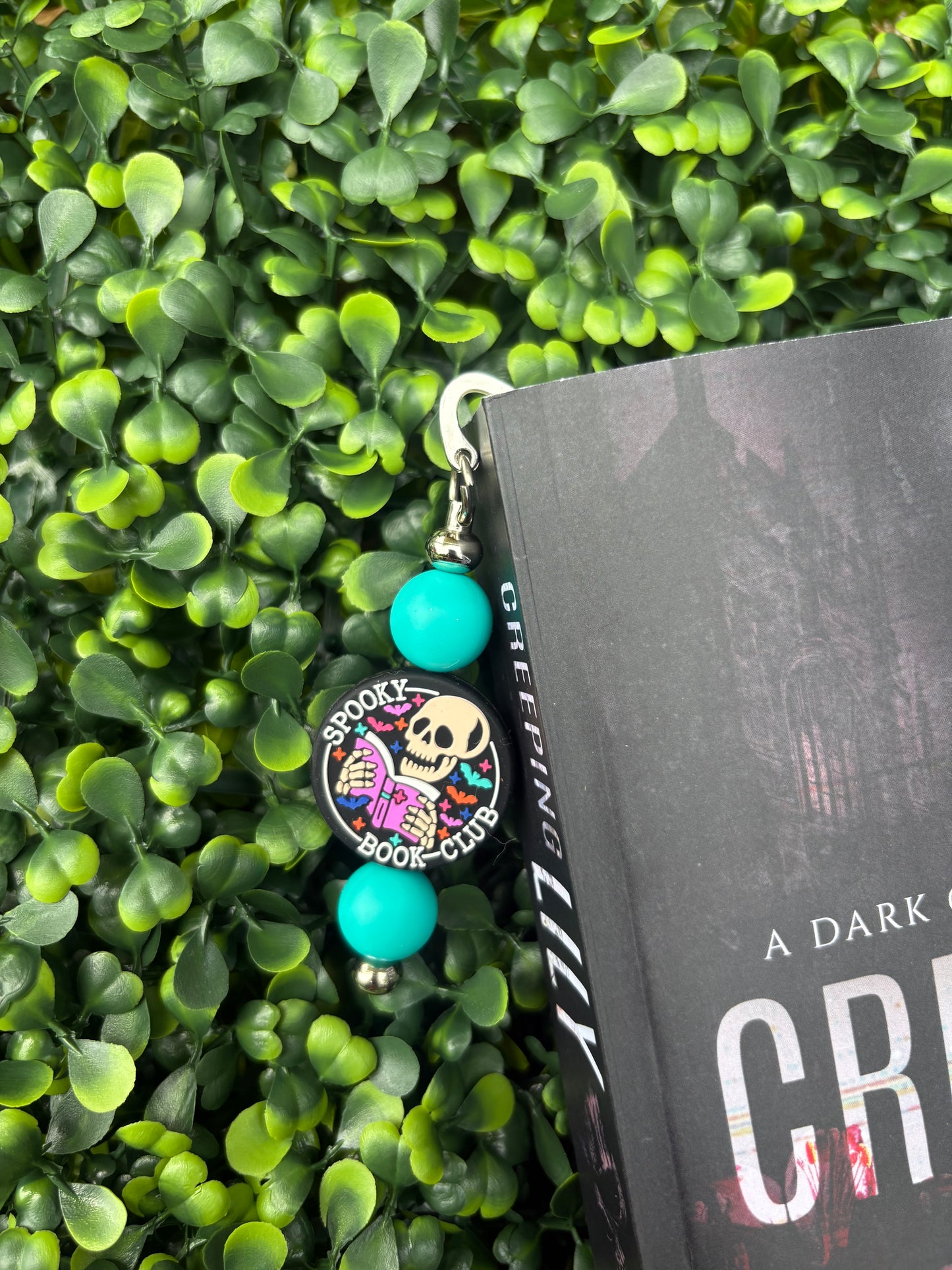 Spooky Book Club Beaded Bookmark