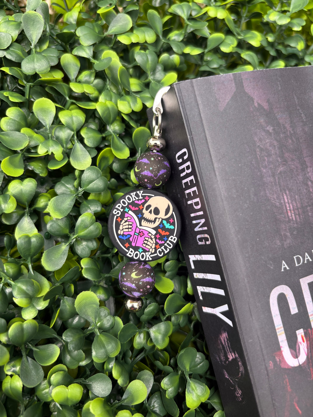 Spooky Book Club Beaded Bookmark