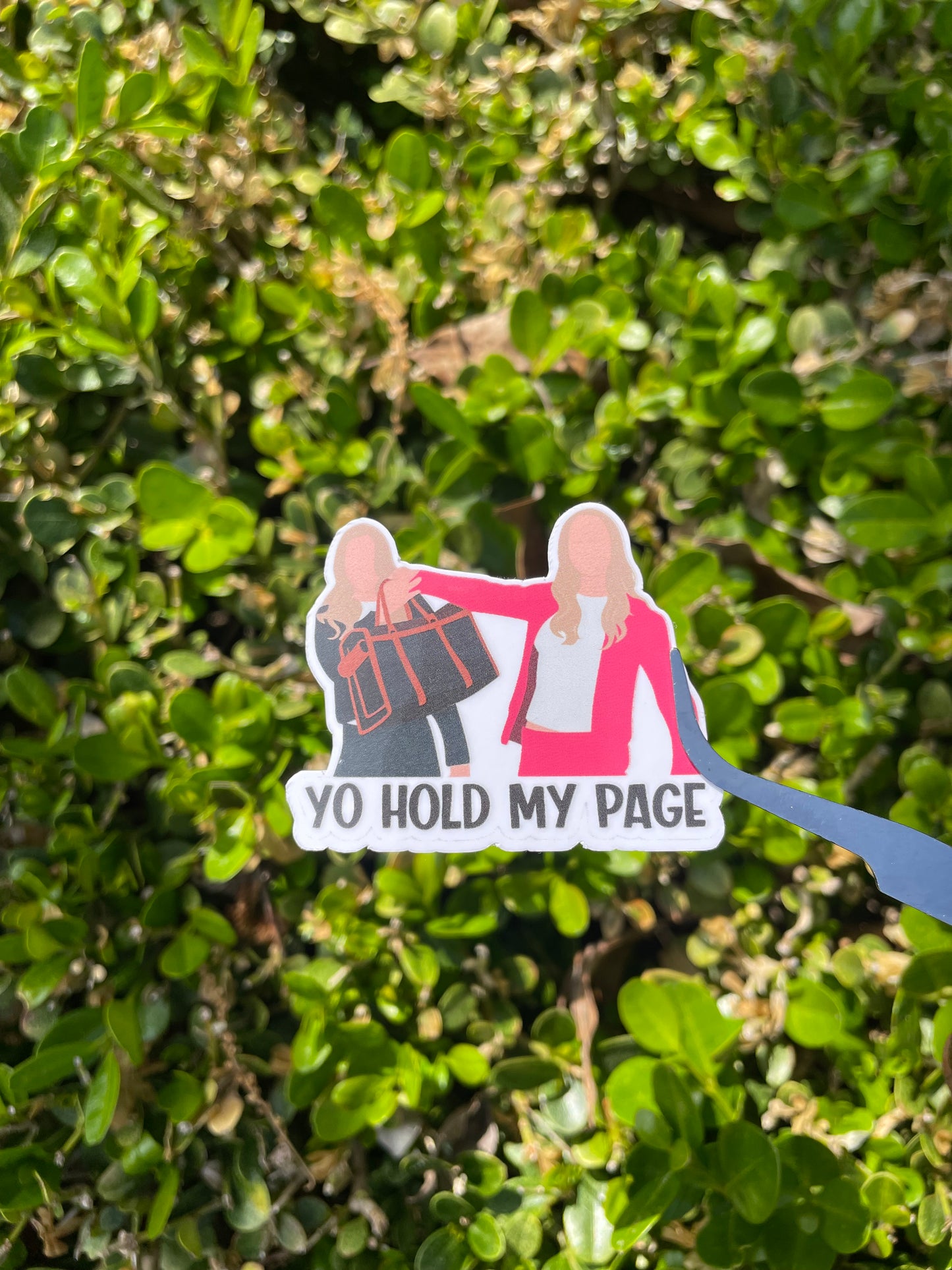 yo hold my page